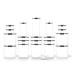 Rubbermaid Brilliance BPA-Free Airtight Food Storage Containers with Lids Set of 20 with Scoops Perfect for Kitchen and Pantry Organization - size: Assorted Sizes (40-Piece)
