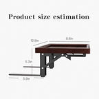 Bedside Shelf,Bed Shelf,Simple Noght Stand,Side Bed Organizer for Water Cup, Phone, Tablet Books,Foldable,no-Hole Bedside Caddy (Wooden)