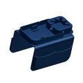 Silicone Sofa Armrest Tray Featuring Drink Holder and Side Pockets for Remote Phone and Snacks Storage Sofa Arm Tray Arm Organizers - color: sea blue