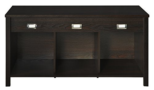ClosetMaid 16052 Premium 3-Cube Bench, Black Walnut - color: Black Walnut, size: 3-Cube Bench