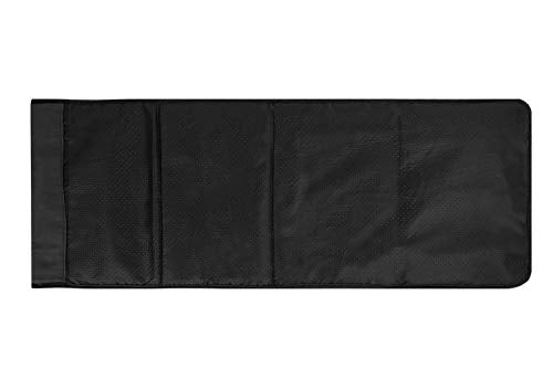 Luxury Leather Sofa Armrest Organizer, Non-slip Couch Sofa Chair Caddy with 5 Pockets for Phone, Book, Magazines, Tablet, Remote Control Holder Recliner Couch Tidy Hanging Storage Bag Arm Chair Tray - color: Black, Luxury Leather