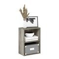Furinno Luder Bookcase / Book / Storage, French Oak - color: French Oak, size: 2-Tier, 9 x 16 x 21
