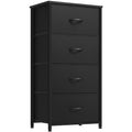 YITAHOME 4-Drawer Fabric Dresser, Furniture Storage Tower Cabinet, Organizer for Bedroom, Living Room, Hallway, Closet, Sturdy Steel Frame, Wooden Top, Easy-to-Pull Fabric Bins(Gray) - color: Grey, style: 4-Drawer