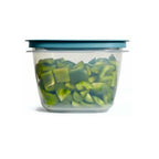 Rubber maid Storage Containers, Easy Find Lids, Teal, 7 cup, Flex & Seal, Leak Proof Lids, Food Storage Set, Clear Meal Prep Flex Containers, 3 Piece Bundle Set - size: 7 Cup