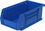 Akro-Mils 30220 AkroBins Plastic Storage Bins, Space-Saving Stackable Bins for Garage, Pantry, Craft Organization, 7" x 4" x 3", Blue, 24-Pack - color: Blue