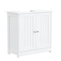 Bonnlo Pedestal Sink Storage Cabinet with 2 Doors Traditional Under Sink Cabinet Bathroom Space Saver Organizer with Adjustable Shelf White 23 5/8" W x 11 7/16" D x 23 5/8" H - color: White