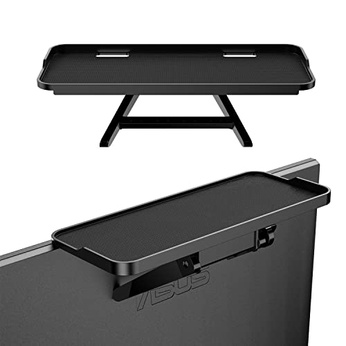 TETVIK TV Screen Top Shelf Monitor Shelf Adjustable Computer Screen for Office Desk, Cellphone Stand, Media Box, Game Console, Router 11.8 x4.7 inch TV Tray Stand Mount Storage Organizer Bracket