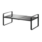 Yamazaki Home Tower Expandable Support Rack - Kitchen Storage Shelf Organizer - Small - Steel - color: Black