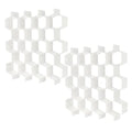 Poeland Drawer Divider Organizer 8pcs DIY Plastic Grid Honeycomb Drawer Divider White 2 Pack - color: White(2pack)