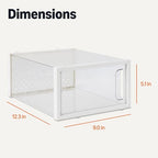 Amazon Basics Stackable and Foldable Clear Shoe Storage Organizer Box, Small, 12-Pack - size: Small