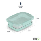 Ello Duraglass 3.4 Cup Meal Prep Sets,Set-Glass Food Storage Container with Silicone Boot and Airtight BPA-Free Plastic Lids,Dishwasher,Microwave& Freezer Safe,Garden Goals,5 Count(Pack of 2) - color: Garden Goals with Boot, size: 3.4 Cup (Pack of 2)