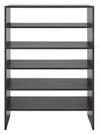 Whitmor Wood Stackable 2-Shelf Shoe Rack, 24 INCH, Espresso - color: Espresso, size: 24 INCH