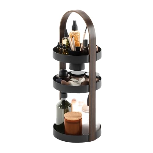 Umbra Bellwood Caddy - color: Black/Walnut, size: Large