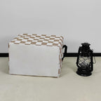 FANKANG Storage Bins,Nursery Hamper Canvas Laundry Basket Foldable with Waterproof PE Coating Storage Baskets for Boys and Girls, Office, Bedroom, Clothes,Toys(Rec-Beige flag ） - color: Rec-Beige flag