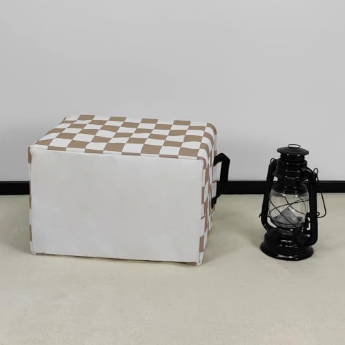 FANKANG Storage Bins,Nursery Hamper Canvas Laundry Basket Foldable with Waterproof PE Coating Storage Baskets for Boys and Girls, Office, Bedroom, Clothes,Toys(Rec-Beige flag ） - color: Rec-Beige flag