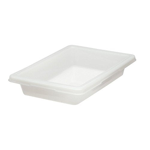 Rubbermaid Commercial Products Food Storage Box, 5 Gallon Capacity, White, for Restaurant/Kitchen/Cafeteria - color: White, size: 5 Gal Thin, style: Container
