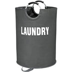 Maxsilan 160L XX-Large Laundry Basket, Freestanding Tall Clothes Hamper, Collapsible Laundry Bag, Dark Grey - color: Dark Grey, size: 160L