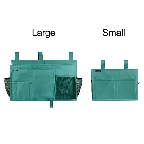 Surblue Caddy Hanging Organizer Bedside Storage Bag for Bunk and Hospital Beds, Teal, Small - color: R-Teal, size: Small