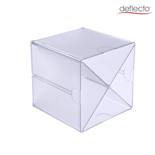 Deflecto Stackable Cube Organizer - X Divider, Clear (350201-AMZ) - style: Cross Divider