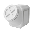 Vittles Vault Traditional Pet Food Storage Container For Dog Kibbles/Bird Seed/Oatmeal/Rice/Flour/Cereal, BPA Free Plastic, Sealed Airtight For Cat Food, Up To 60 lb, Made in USA, With Scoop, Gray - size: 60 Pounds