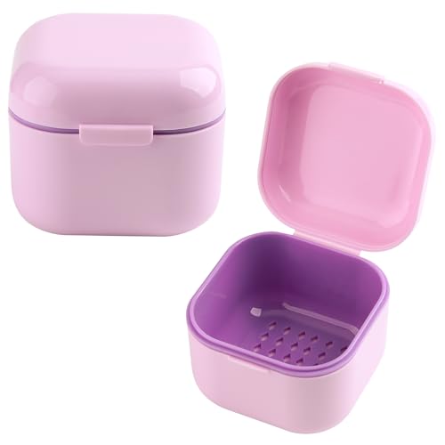 SUTOKAKA 1Pc Plastic Nail Tool Sterilizer Box Nail Drill Bits Cleaning Box Polishing Tools Soaking Tray Manicure Pedicure Storage Container Case - Purple (Purple, 3.15“x3.15“x2.75“) - color: Purple
