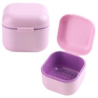 SUTOKAKA 1Pc Plastic Nail Tool Sterilizer Box Nail Drill Bits Cleaning Box Polishing Tools Soaking Tray Manicure Pedicure Storage Container Case - Purple (Purple, 3.15“x3.15“x2.75“) - color: Purple
