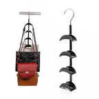 Purse Organizer Purse Organizer for Closet Purse Hanger-360 °Rotation,Curved Design, No Fear of Deformation of The Bag Strap，Premium and Smooth Purse Hook (Black 1 Piece) - size: Black 1 piece