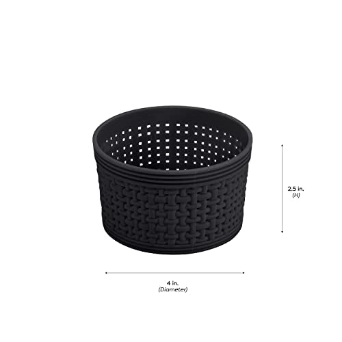 Simplify 10 Piece Organizing Set | Multiple Size Bins | Multipurpose | Office | Desk | Dorm | Bathroom | Storage Basket | Small Items | Accessories | Black (Pack of 6) - size: 10 Piece (Pack of 6)