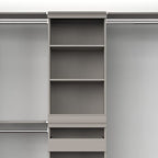 ClosetMaid Modular Storage Shelf Unit with 3-Shelves, Taupe - color: Taupe