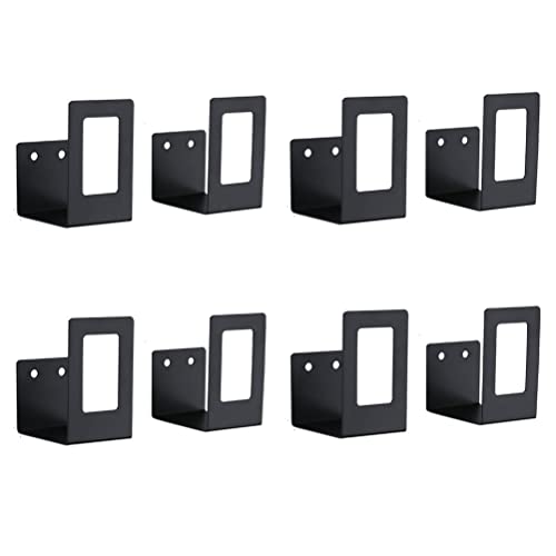 4 Pairs of Wall Mount Pot Lid Organizer, Adjustable Lid Holder ,Cabinet Door Pan Lid Organizer Pot Hangers for Kitchen Wall Mount (Black) - color: Black