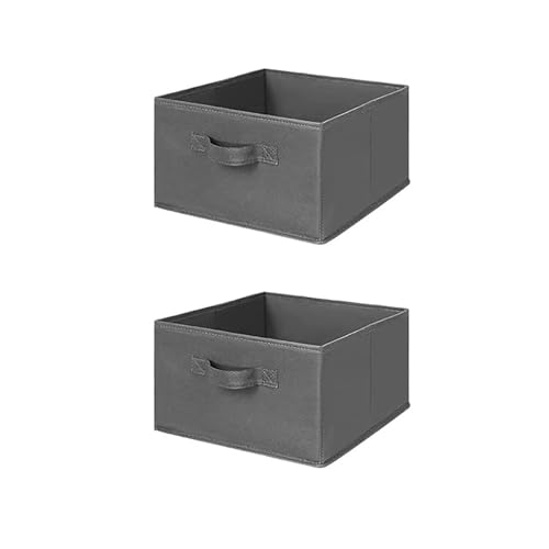 MAX Houser Hanging Shelf Closet Storage Organizer Removable Drawers ，Hanging Storage Organizer Hanging Sweater 2 Sock Underwear Drawers for Closet, Bedroom, Dark Grey - color: Grey-d