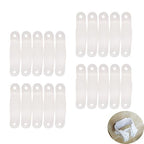 20 Pack Broom Holder Rubber Band Replacement Broom and Mop Grippers Elastic Strap Spare Parts for Broom and Mop Holder Adhesive Wall Mount Broom Gripper Broom Hanger Mop Organizer