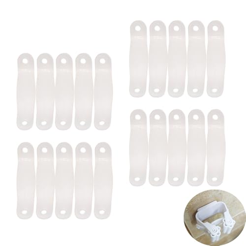 20 Pack Broom Holder Rubber Band Replacement Broom and Mop Grippers Elastic Strap Spare Parts for Broom and Mop Holder Adhesive Wall Mount Broom Gripper Broom Hanger Mop Organizer