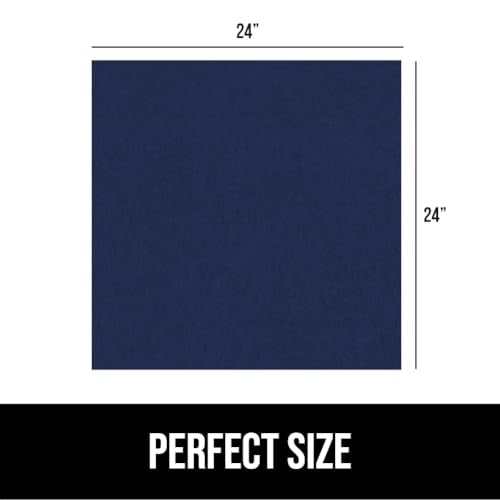 GORILLA GRIP LeakGuard Non-Adhesive Under Sink Mat for Kitchen Cabinet, Waterproof Quick Dry Shelf Liner, Durable Absorbent Felt Mats for Bathroom Sinks, Cabinets, Dresser, Easy to Trim, 24x24 Navy - color: Navy, size: 24"W x 24"L