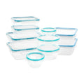 Snapware Plastic Total Solutions (10-Pack, Mixed Sizes) Food Storage Containers Set, Airtight & Leakproof Plastic Locking BPA-Free Lids Tupperware, Freezer Dishwasher Microwave Safe - size: 10 Pack, style: Mixed Sizes