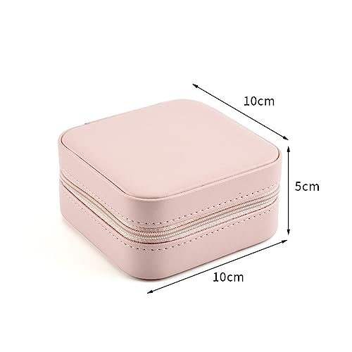 Portable Double Layer Jewelry Box for Women & Girls - Small Travel Organizer for Bracelets & Earrings - Compact Storage Solution for Accessories