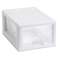 Sterilite 18-Pack 6 Quart Stacking Drawer, Clear Storage Closet Organizer, White Frame - Stackable Modular Plastic Drawers for Clothes, Accessories, Craft Supplies, Shoes or Linens - size: 6 Quart, style: 18 Pack