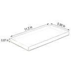 Bigfety Acrylic BathroomTray for Counter, Handmade Clear Trays Sturdy Organizer for Cup, Sponge, Soap, Plant (Large, Clear) - size: 11.2" x 5.9" x 0.9"