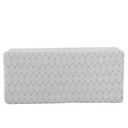 Kinfine K6384Np-F2244 Geometric Patterned Fabric Upholstered Wooden Bench with Hinged Storage, Large, Gray and Brown - color: Gray and Brown