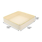 Cabilock Decorative Trinket Plate Elegant Key Tray Organizer for Entryway Small Jewelry Storage Dish Smooth Edges Versatile Density Board Design for Home Office Use