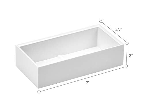 Bostitch Office Konnect Desk Organizer Accessory Tray, Wide, Stacks for Desktop Storage, White - color: White, size: Wide, style: Storage Tray