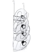 Pot Lid Organizer,304stainless steel door hanging pot lid rack (Modern,Four-layer) - style: 4-slot pot lid rack