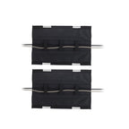 PERFECT POSTURE Mini Mesh Cable Organizer – Clamp-Mounted Under Desk Cable Management System, Flexible Mesh & Standing Desk Compatible – Black, 19” (2-Pack) - color: Black, size: 19" 2 Pack