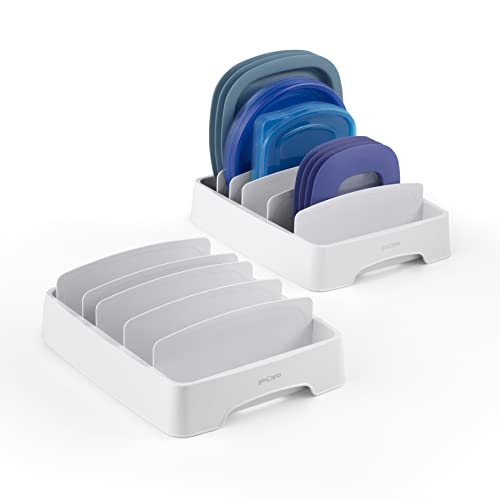 YouCopia StoraLid Adjustable Food Container Lid Organizer for Kitchen Cabinet Storage, Small, 2-Pack - size: Small 2-Pack Classic
