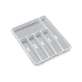 madesmart Classic Large Silverware Tray - White |CLASSIC COLLECTION | 6-Compartments| Kitchen Drawer Organizer | Soft-Grip Lining and Non-Slip Rubber Feet | BPA-Free - size: Classic 6 Compartment