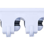 Superio Mop & Broom organizer 3-Slots (White 2-Pack) - color: White, size: Medium, 2-pack