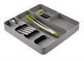 Joseph Joseph DrawerStore Compact Utensil Organizer For Kitchen Drawer Silverware, Flatware Tray, Large, Grey - size: Large, style: Flatware & Utensils Organizer