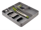 Joseph Joseph DrawerStore Compact Utensil Organizer For Kitchen Drawer Silverware, Flatware Tray, Large, Grey - size: Large, style: Flatware & Utensils Organizer