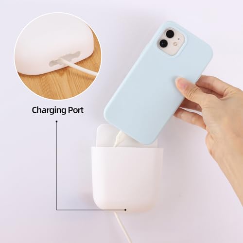 Tecbeauty 8 Pcs Remote Control Holder Self Adhesive Wall mounted Storage Box Phone Charging Pen Holder Organizer for Home Office School - style: 8pcs small remote control holder