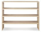 Whitmor Wood Stackable 2-Shelf Shoe Rack, White Oak, 31 inches - color: Light Brown, size: 31 INCH
